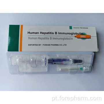 Formulação de dose de imunoglobulina da hepatite B humana